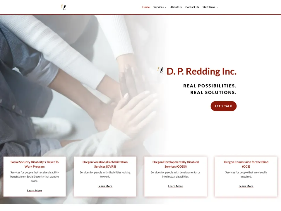 An Accessibility-First Site for a Disability Services Provider website screenshot