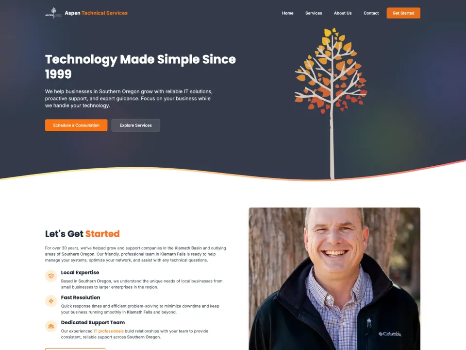 MSP Website Built for Non-Technical Buyers website screenshot