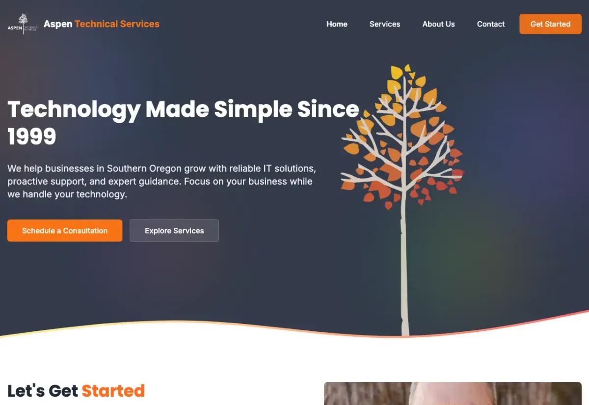 MSP Website Built for Non-Technical Buyers website built by Visser Analytics, shown in a browser frame