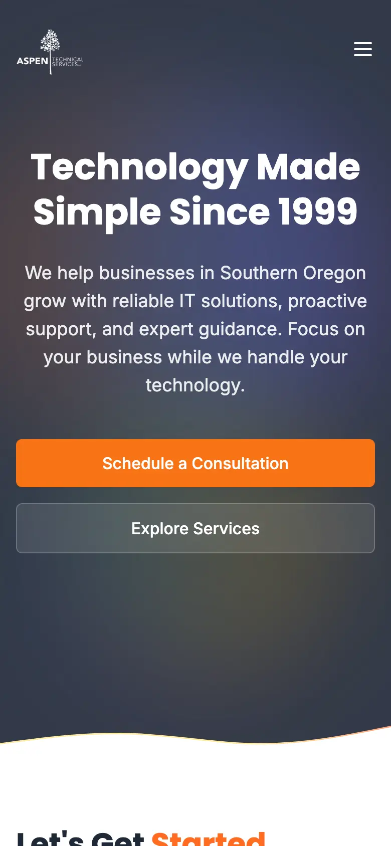 MSP Website Built for Non-Technical Buyers mobile view