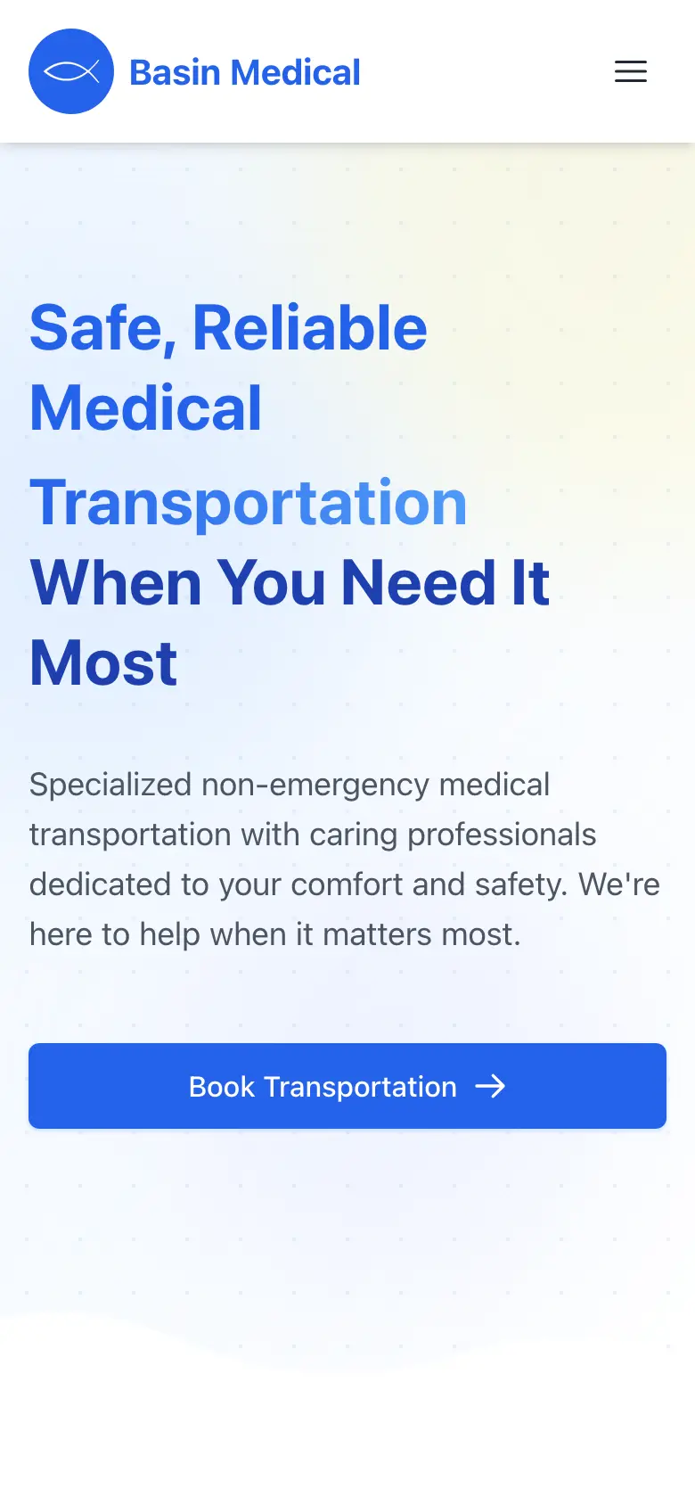 An NEMT Site That Quit Sending Calls to Dispatch mobile view