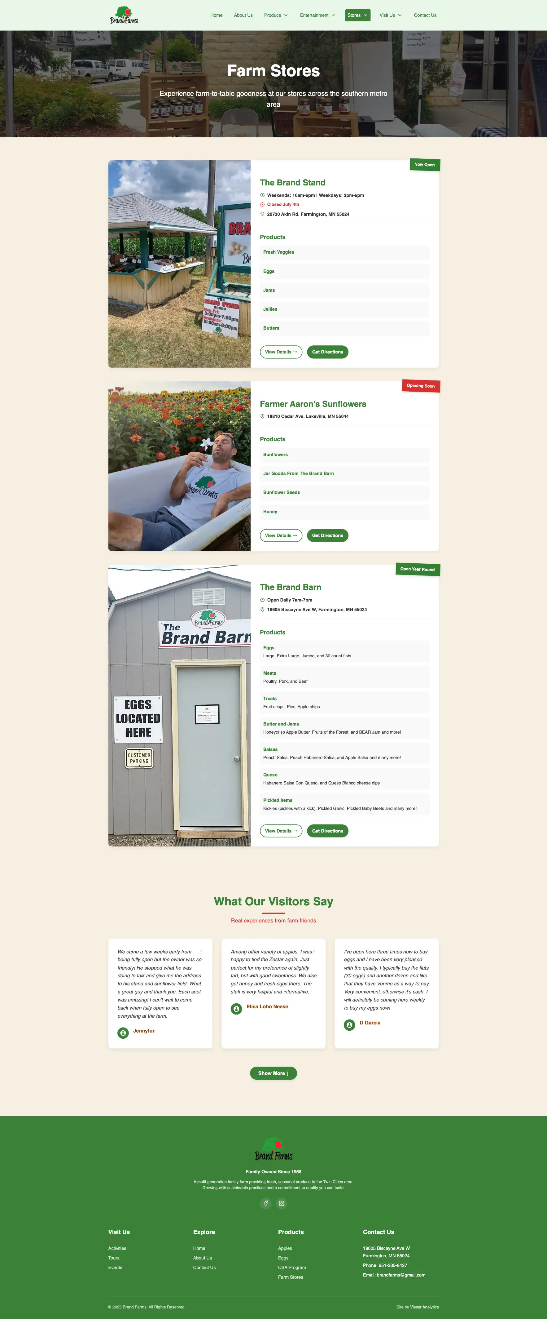 Store Locations Page Thumbnail