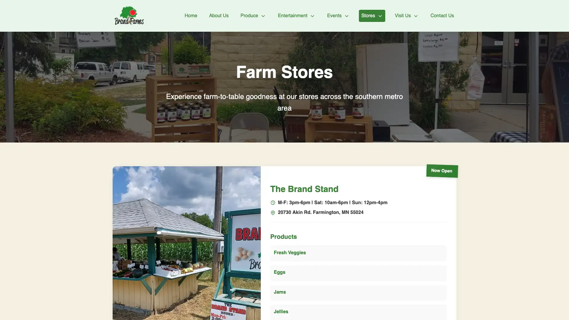 Store Locations Page Thumbnail