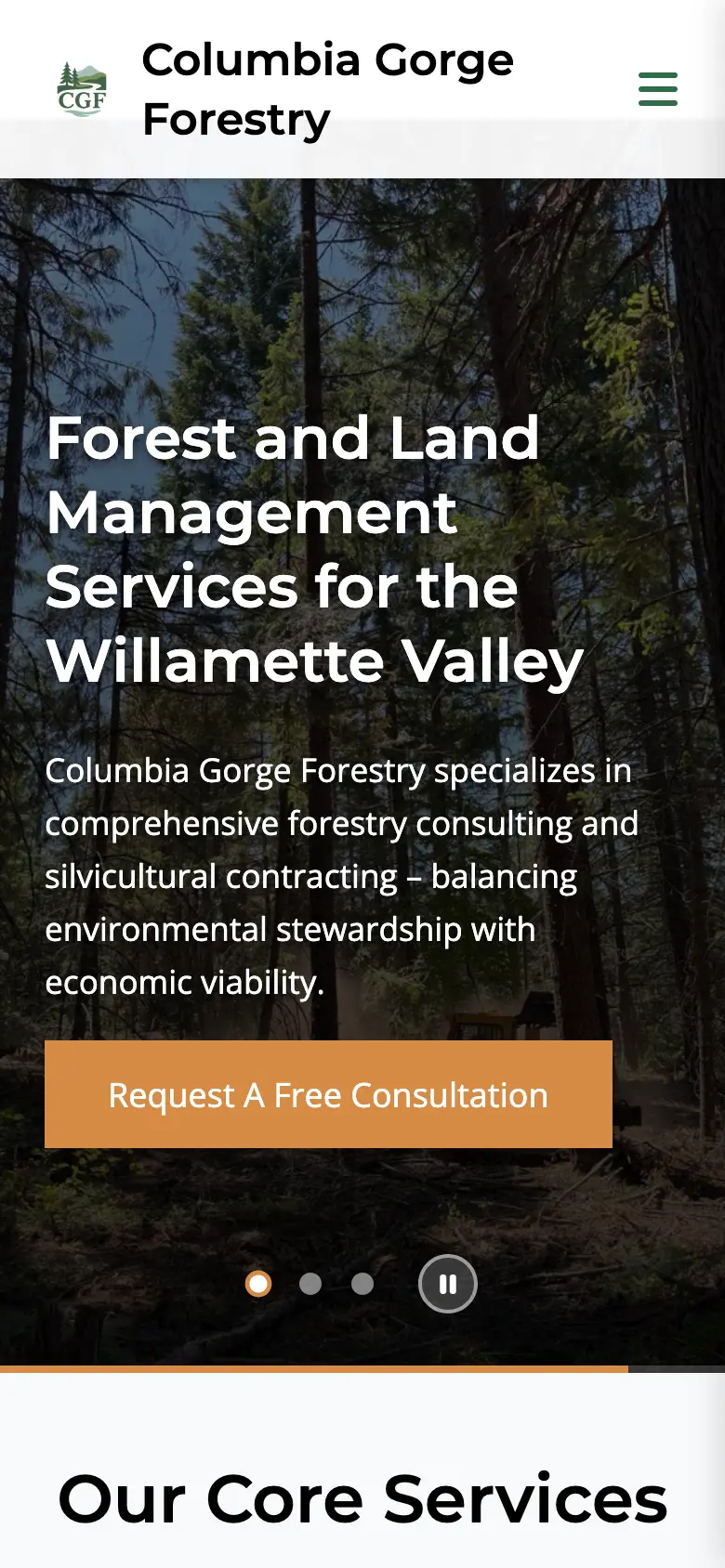 From Zero to Top-Ranked Forestry Site in 90 Days mobile view