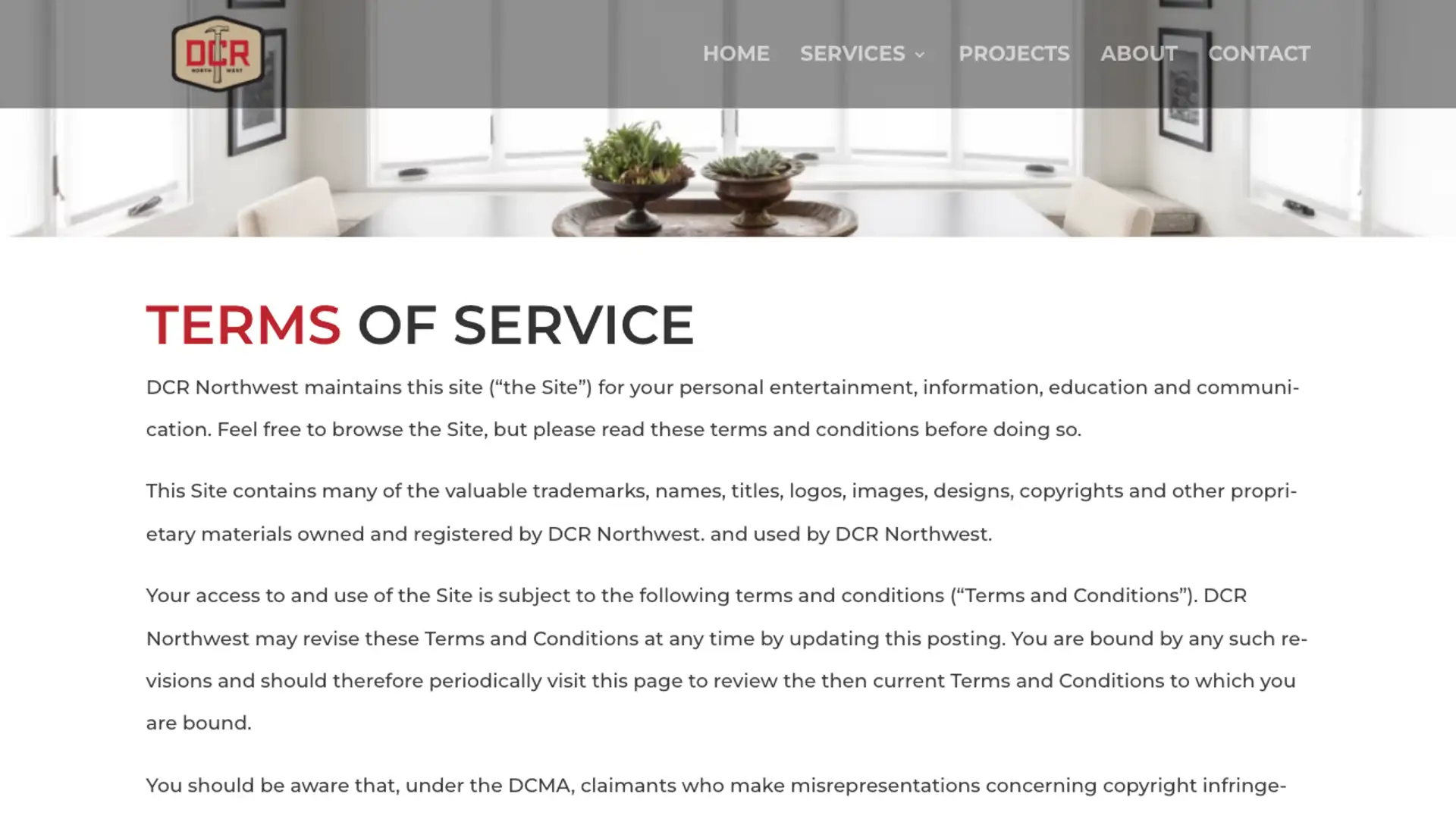 Terms of Service Page Thumbnail