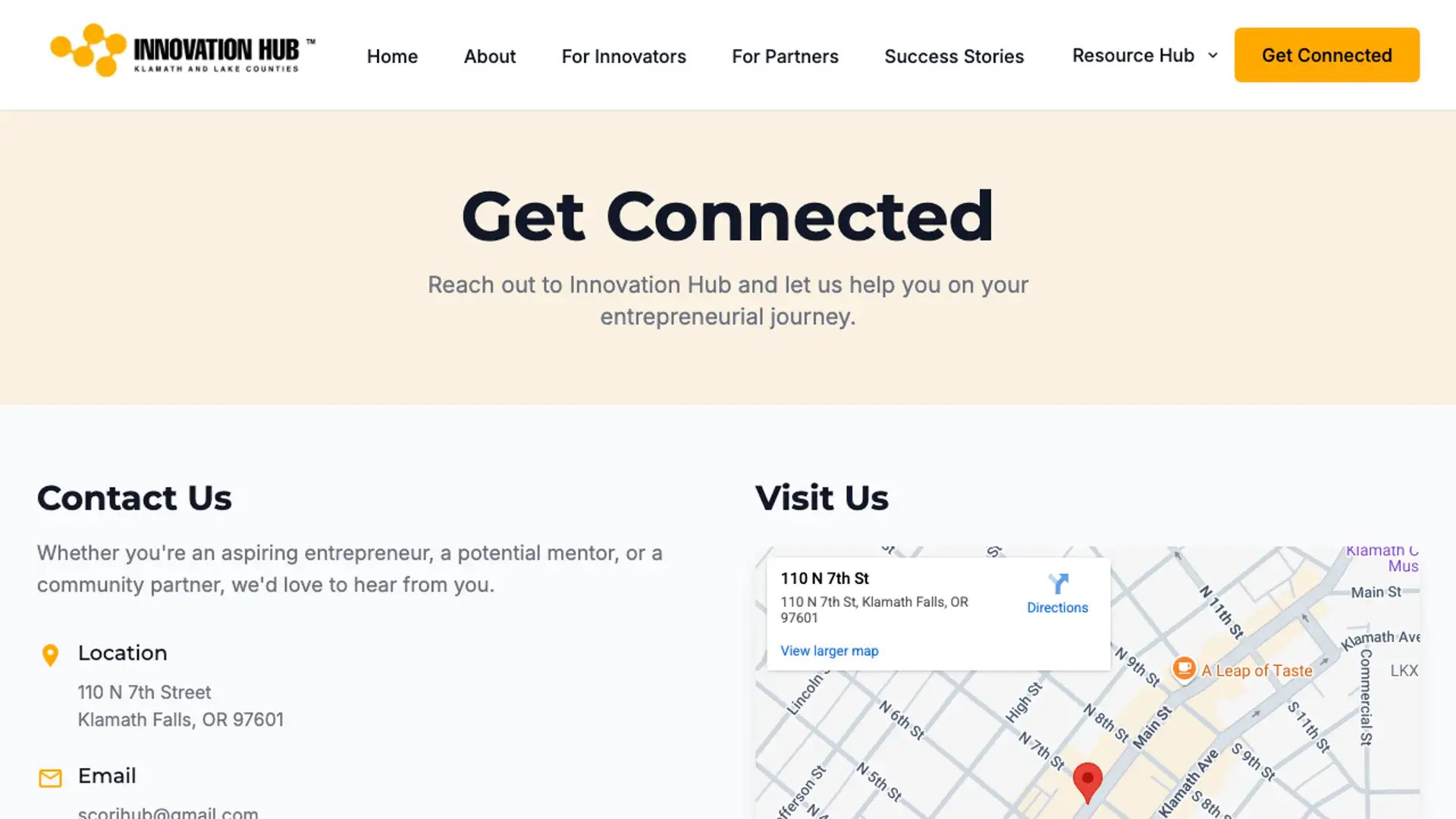 Contact Page Thumbnail