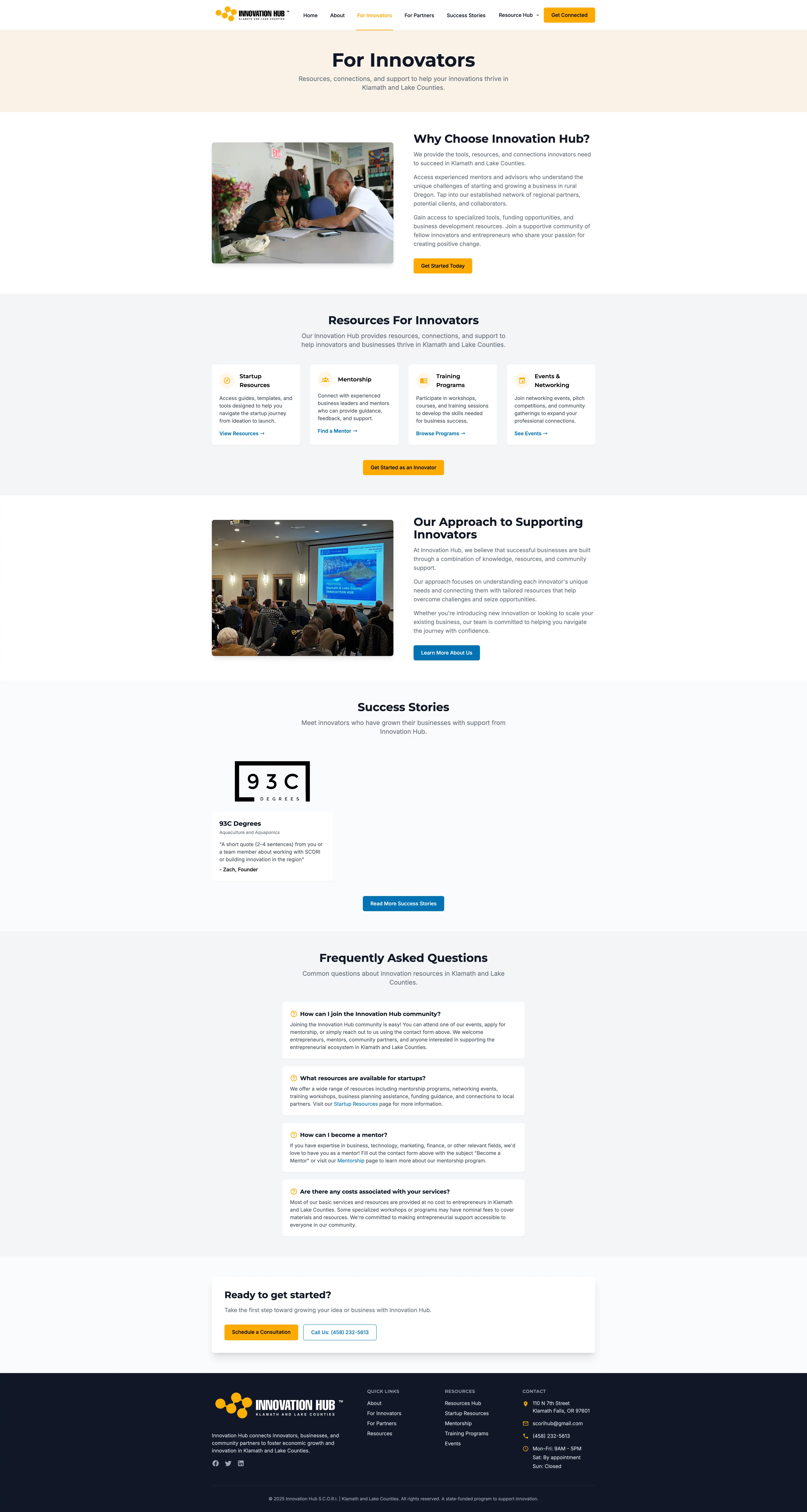 For Innovators Page Thumbnail