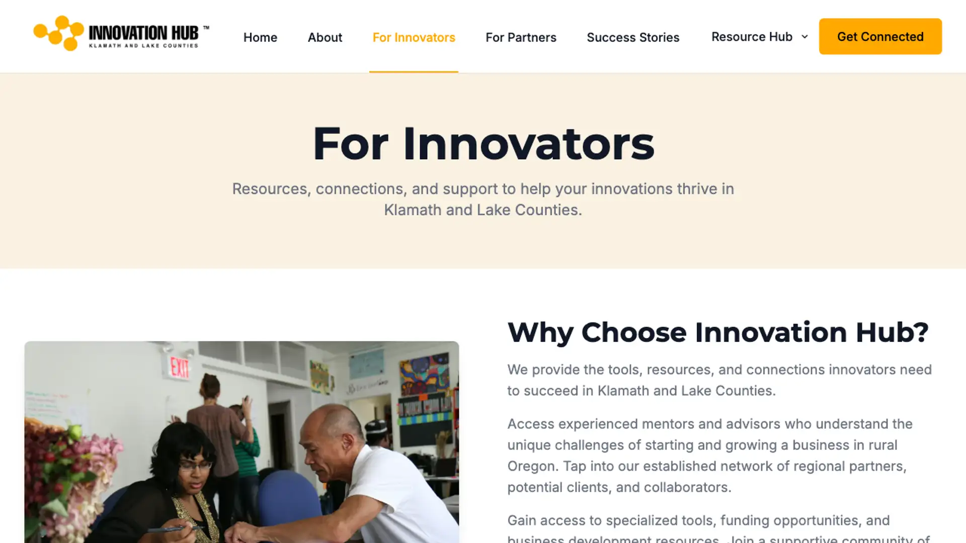 For Innovators Page Thumbnail