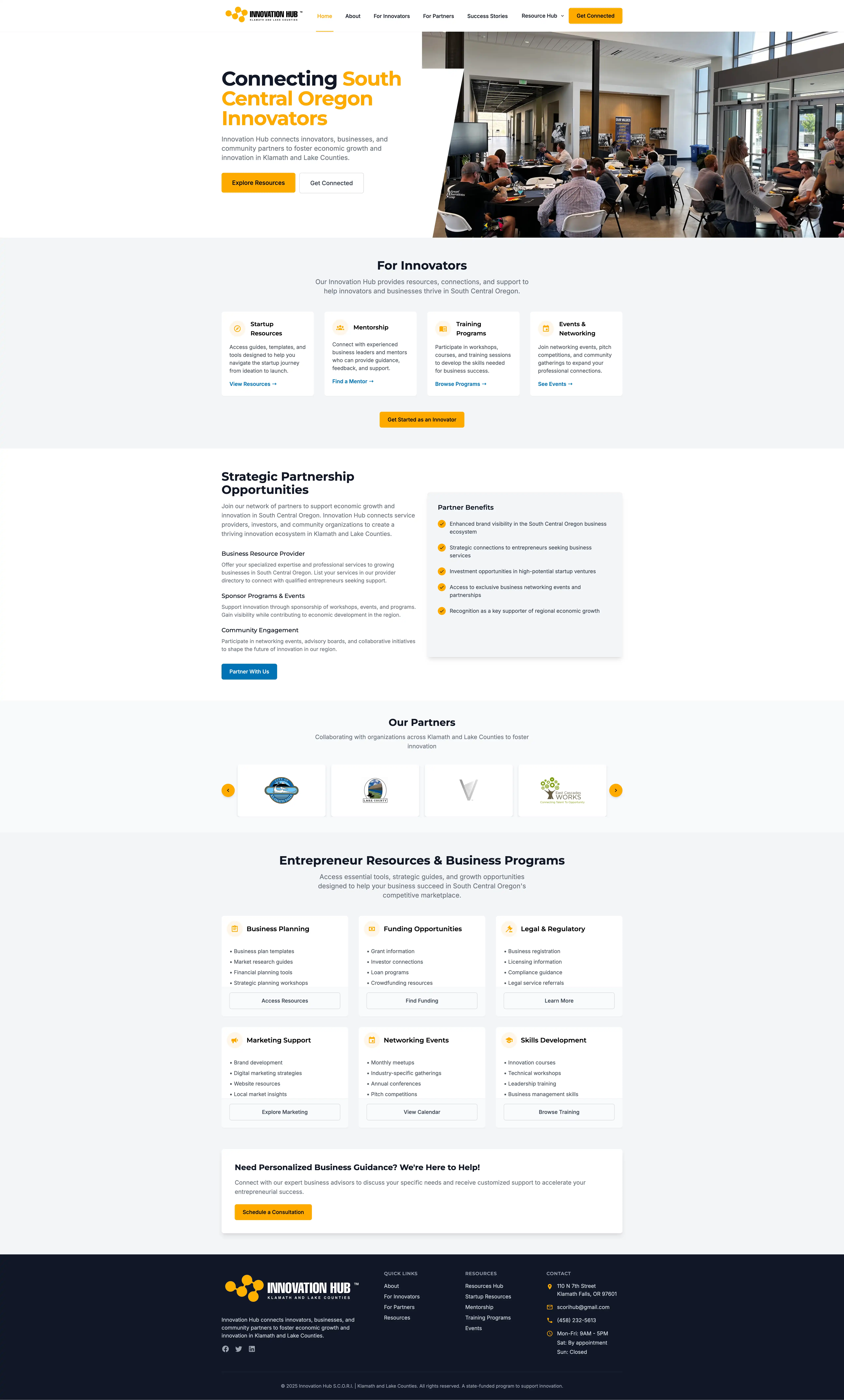 Homepage Screenshot - Website Design by Visser Analytics