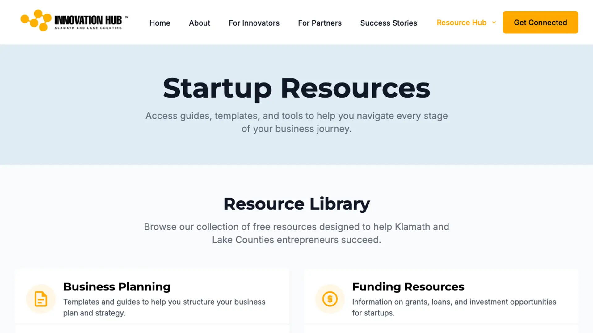 Startup Resources Page Thumbnail
