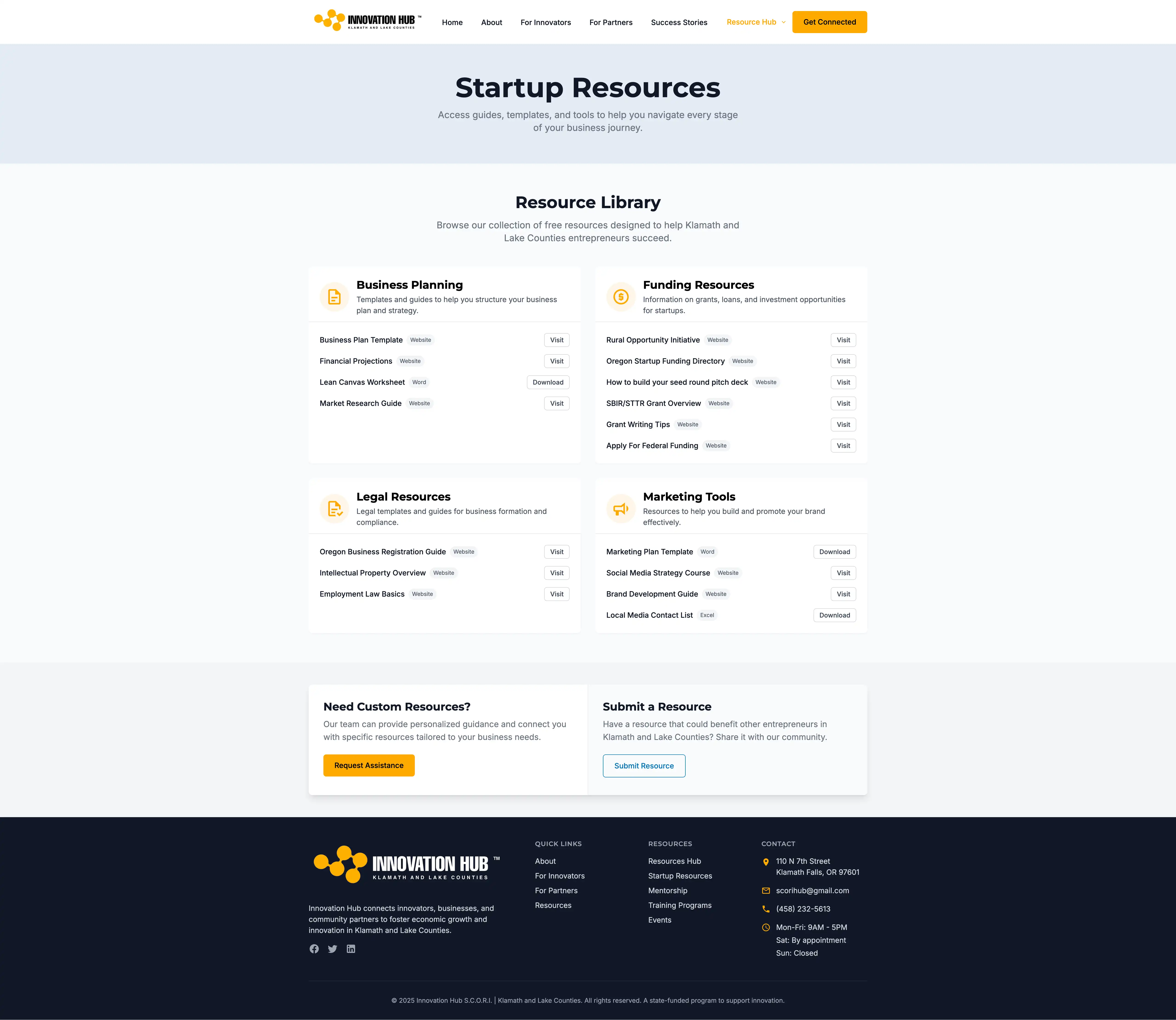 Startup Resources Page Thumbnail