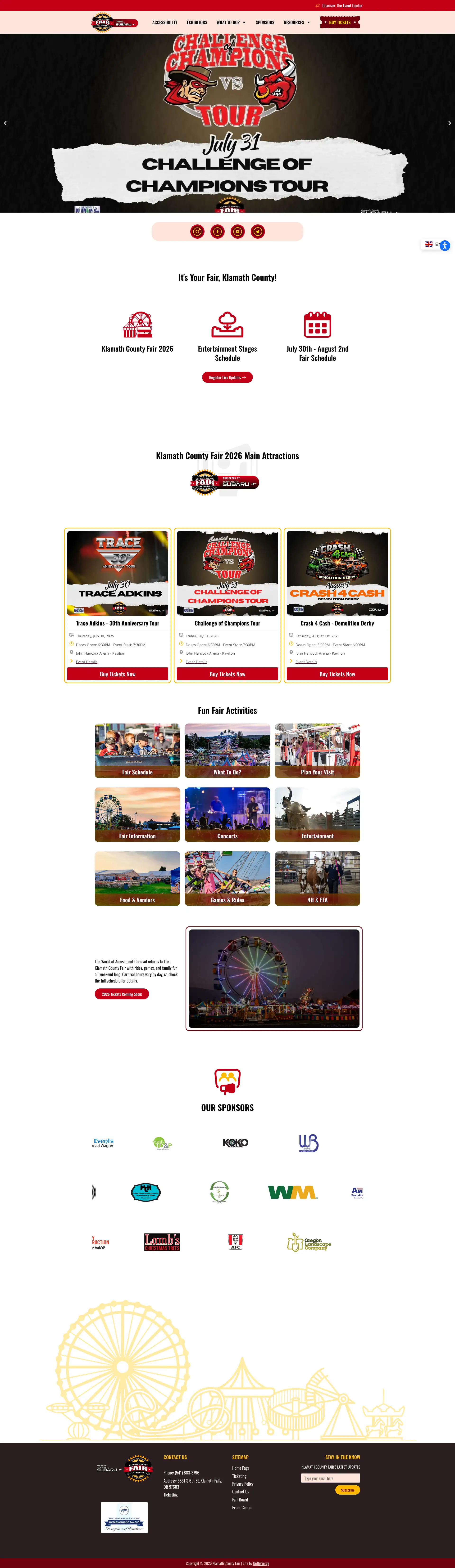 Tripling Site Performance Before Fair Season Hits website built by Visser Analytics, shown in a browser frame