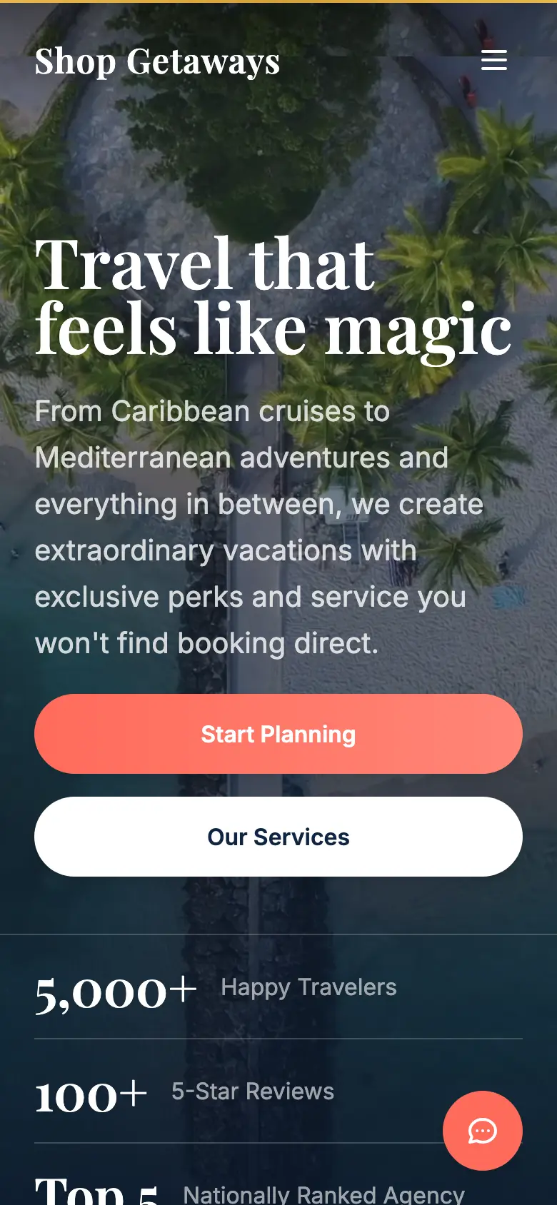 Scaling a Travel Agency Past Its Starter Website mobile view