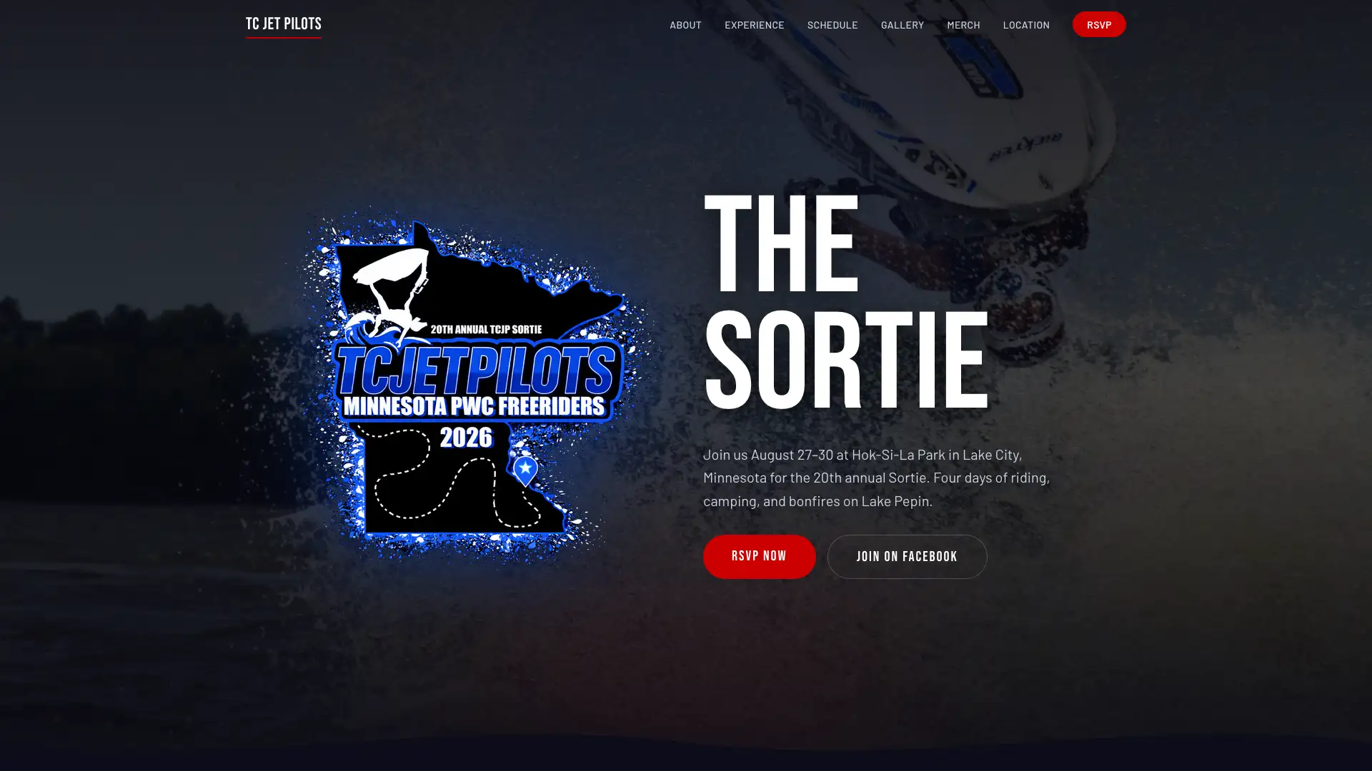 TC Jet Pilots website homepage