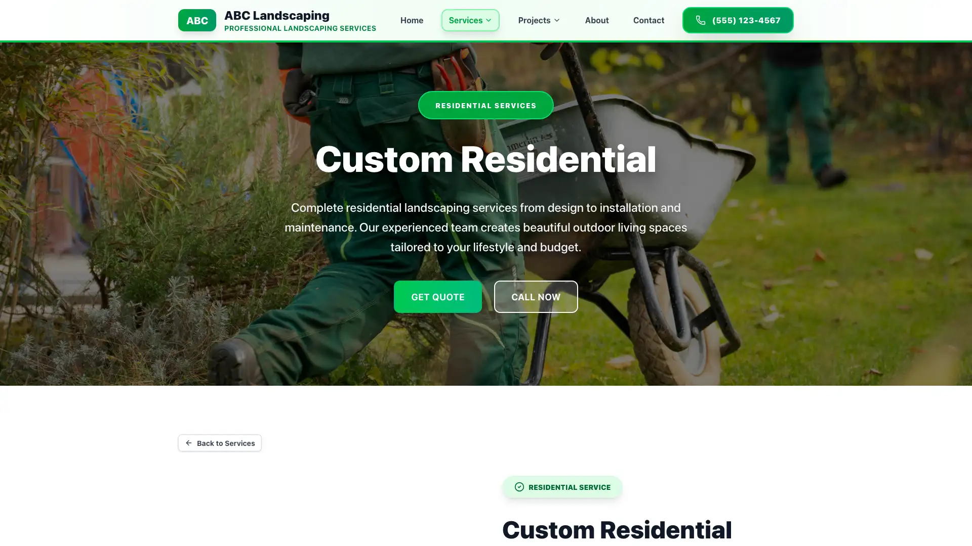 Service Detail Page Page Thumbnail - Website Design by Visser Analytics