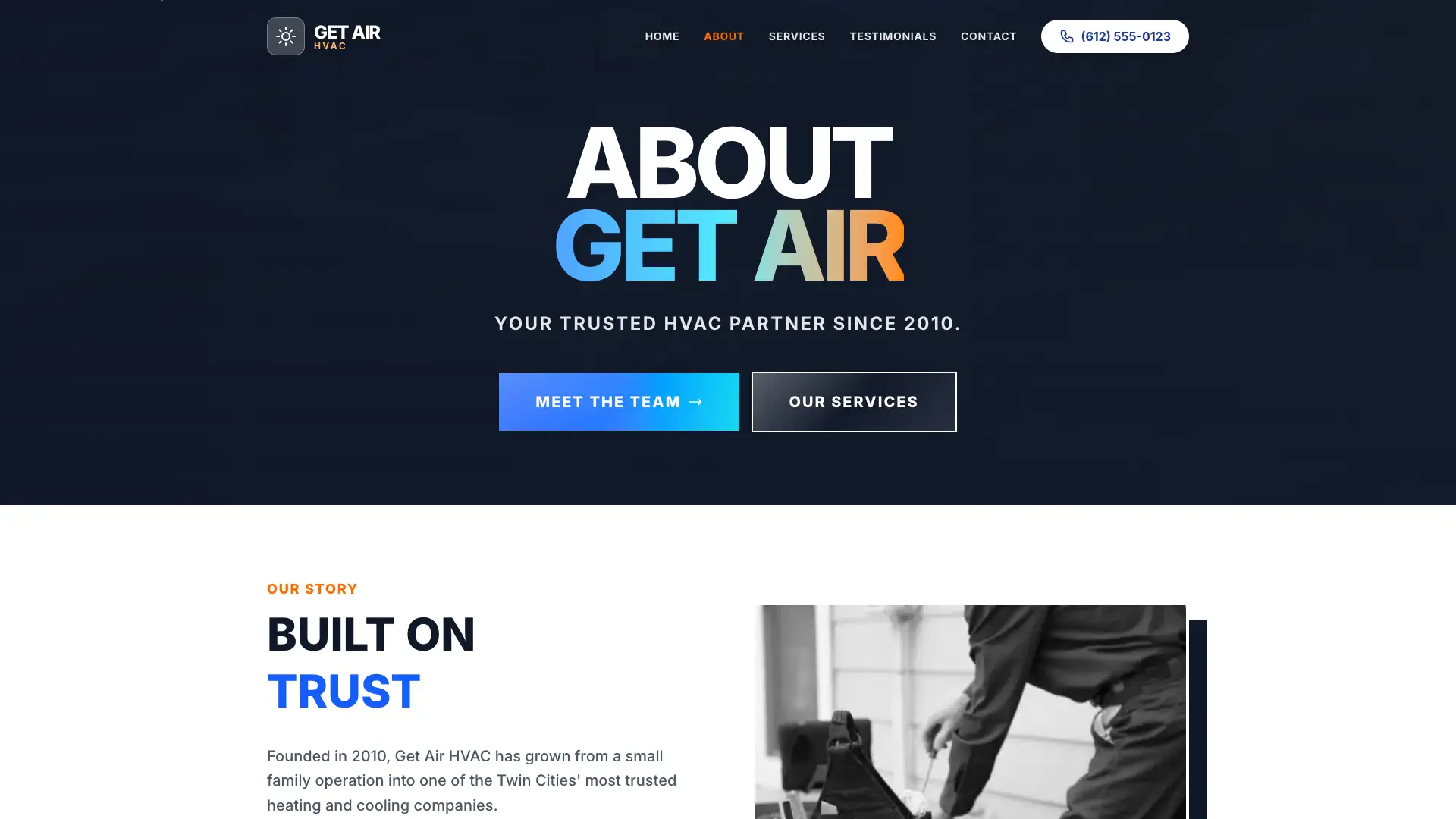 About Page Page Thumbnail - Website Design by Visser Analytics