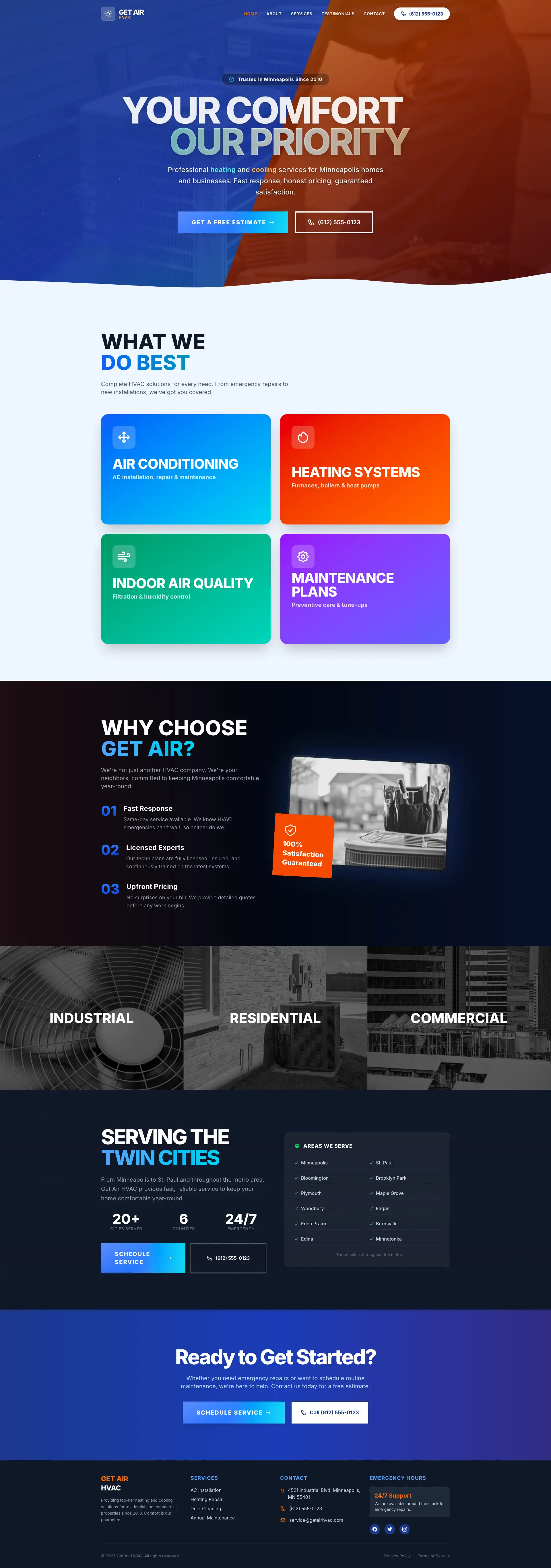 Homepage Screenshot - Website Design by Visser Analytics