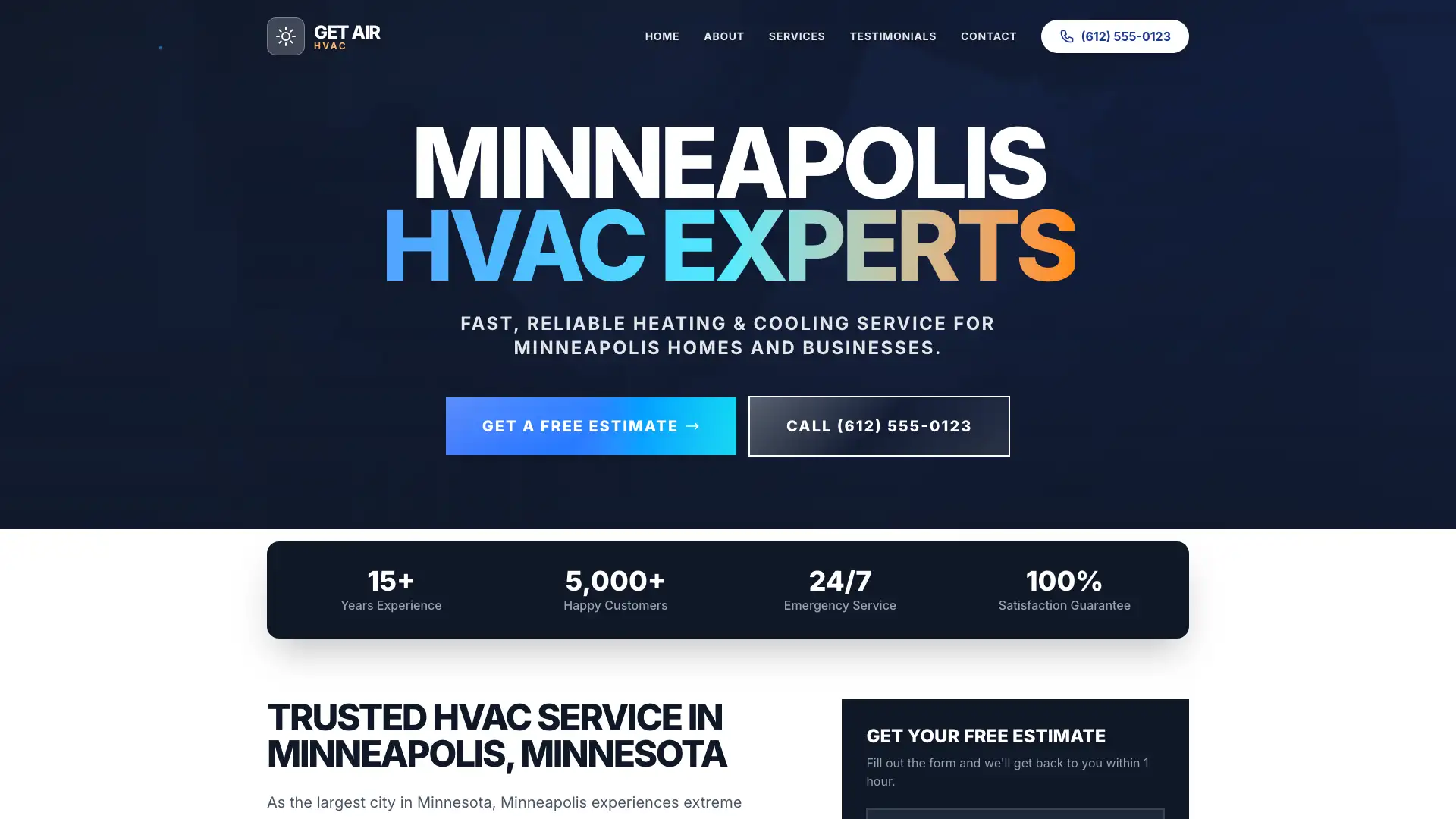 City Landing Page Page Thumbnail - Website Design by Visser Analytics