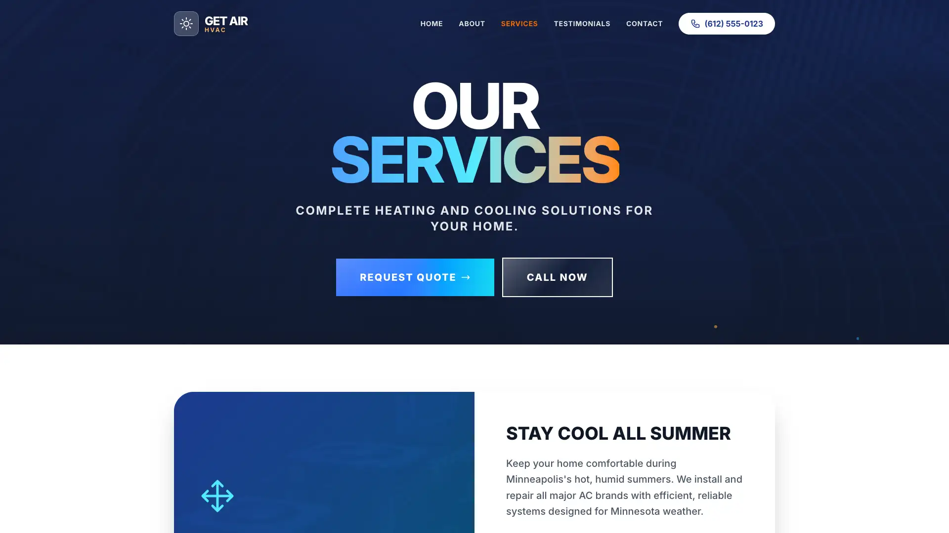 Services Page Page Thumbnail - Website Design by Visser Analytics