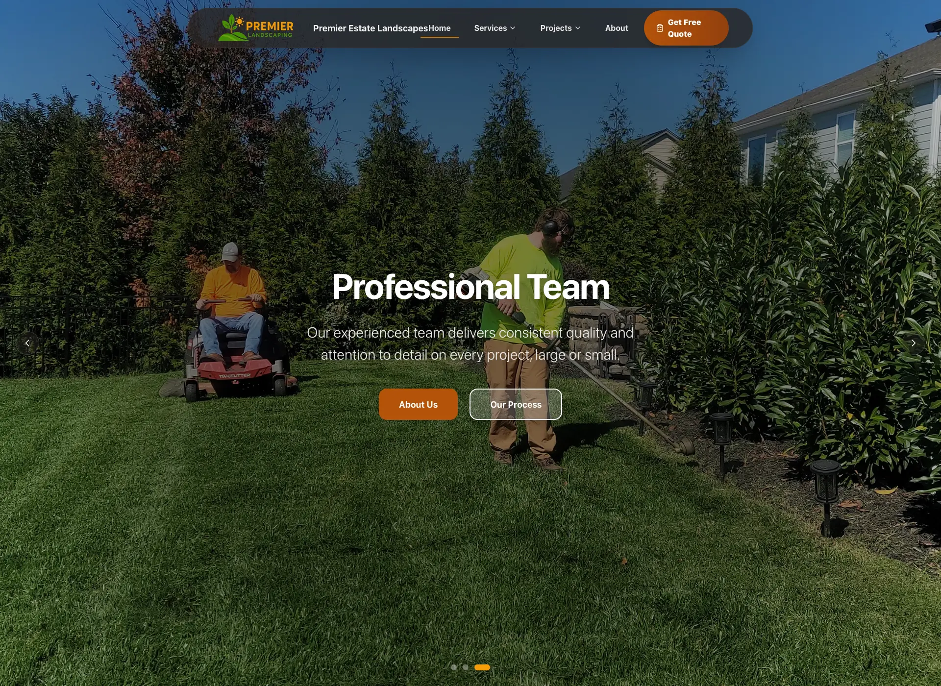 Premier Landscaping Enterprise Website