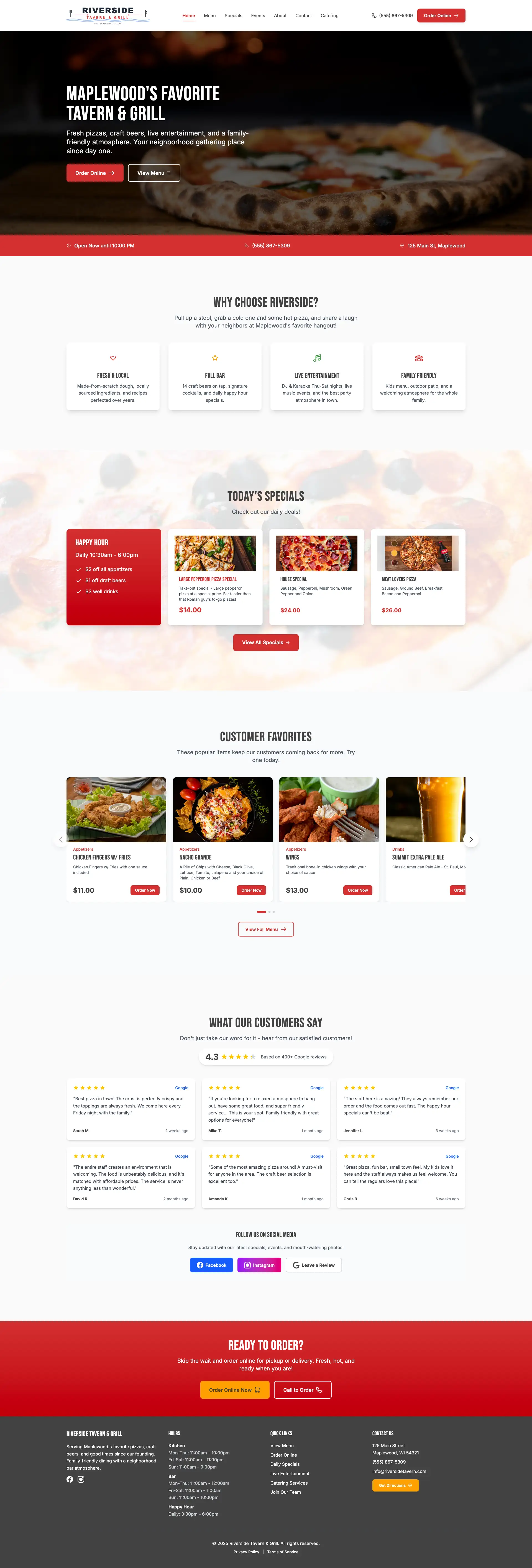 Homepage Screenshot - Website Design by Visser Analytics
