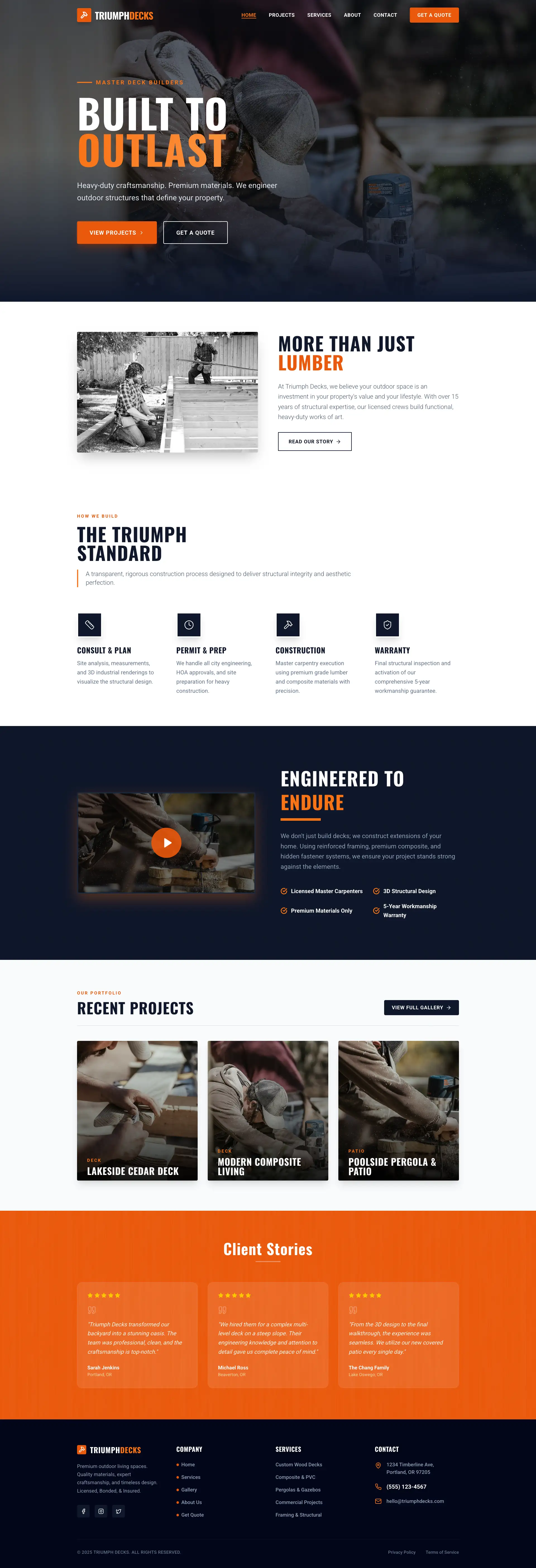Homepage Screenshot - Website Design by Visser Analytics